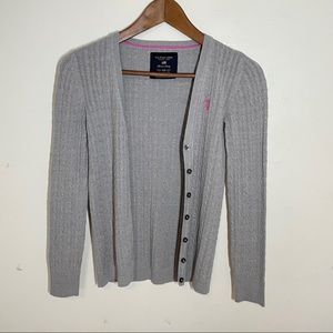 U.S. Polo Assn. Gray Cardigan